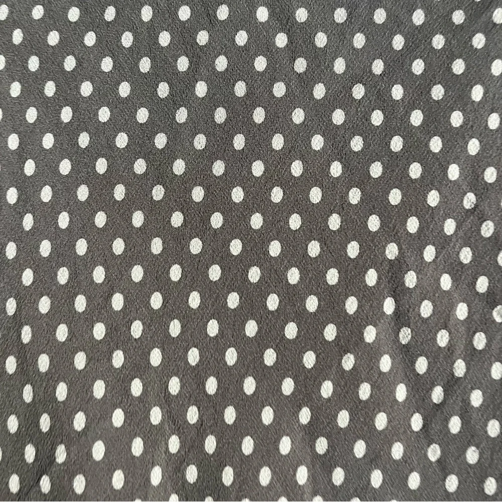 100% Silk Brown Colored Polka Dot Vintage Skirt - Picture 5 of 5